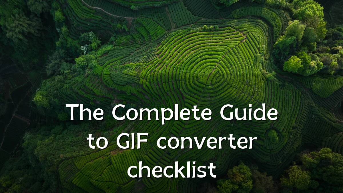 The Complete Guide to GIF converter checklist