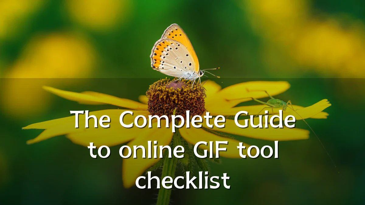 The Complete Guide to online GIF tool checklist